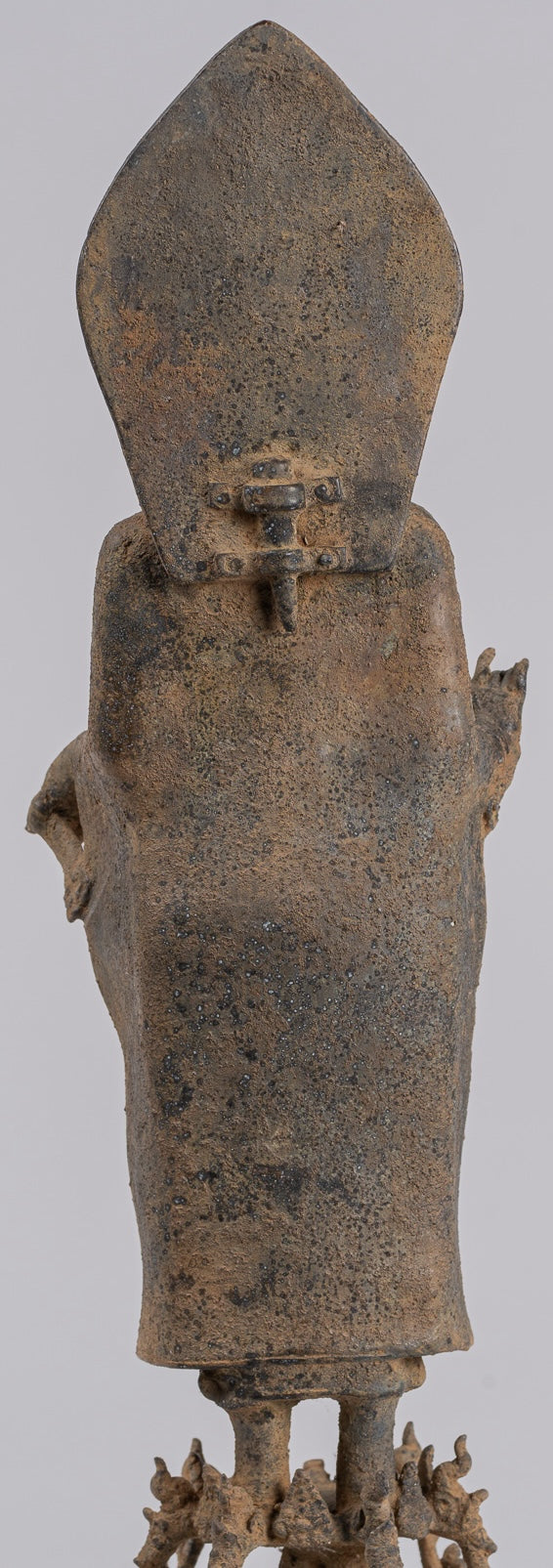 Buddha Statue - Antiquen indonesischer Stil Bronze Javaner Unterricht Buddha - 45 cm/18 "