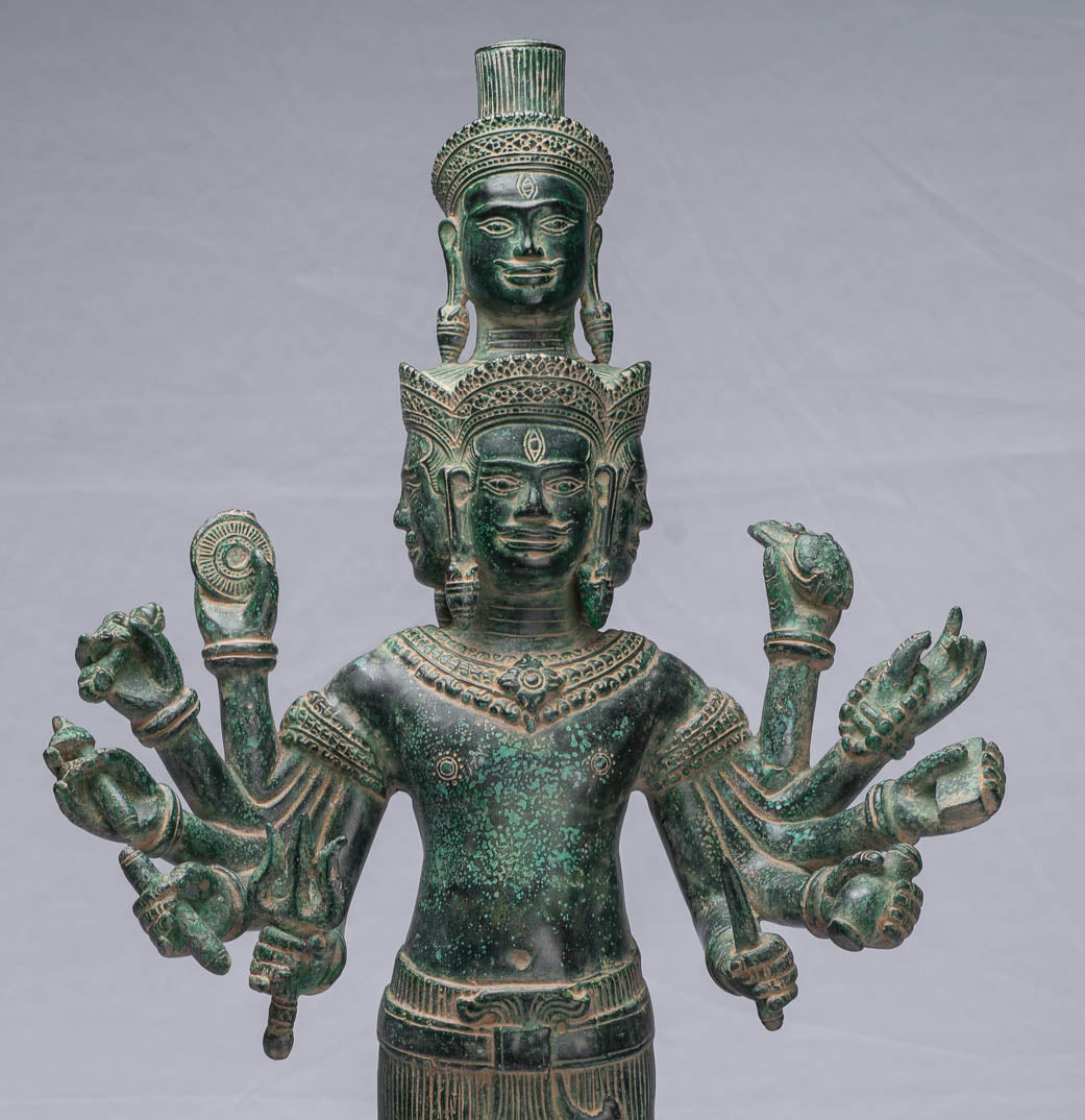 Large Shiva Statue - Antique Indian Style Bronze Dancing Shiva