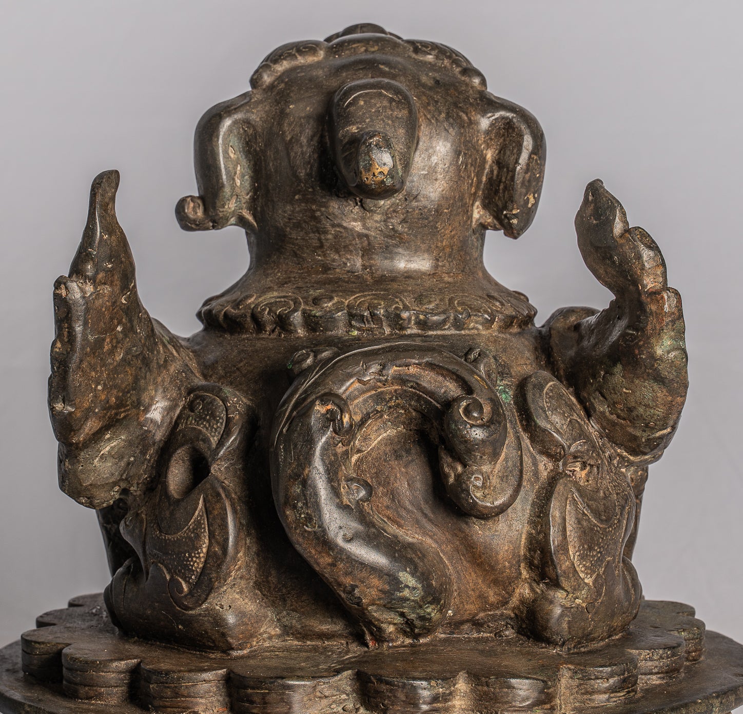 Temple Lion / Foo Dog Opium Weight Set (3) Vintage newest Antique Mythical Creature Guardian Largest 2.5 inches tall - plattermatter2