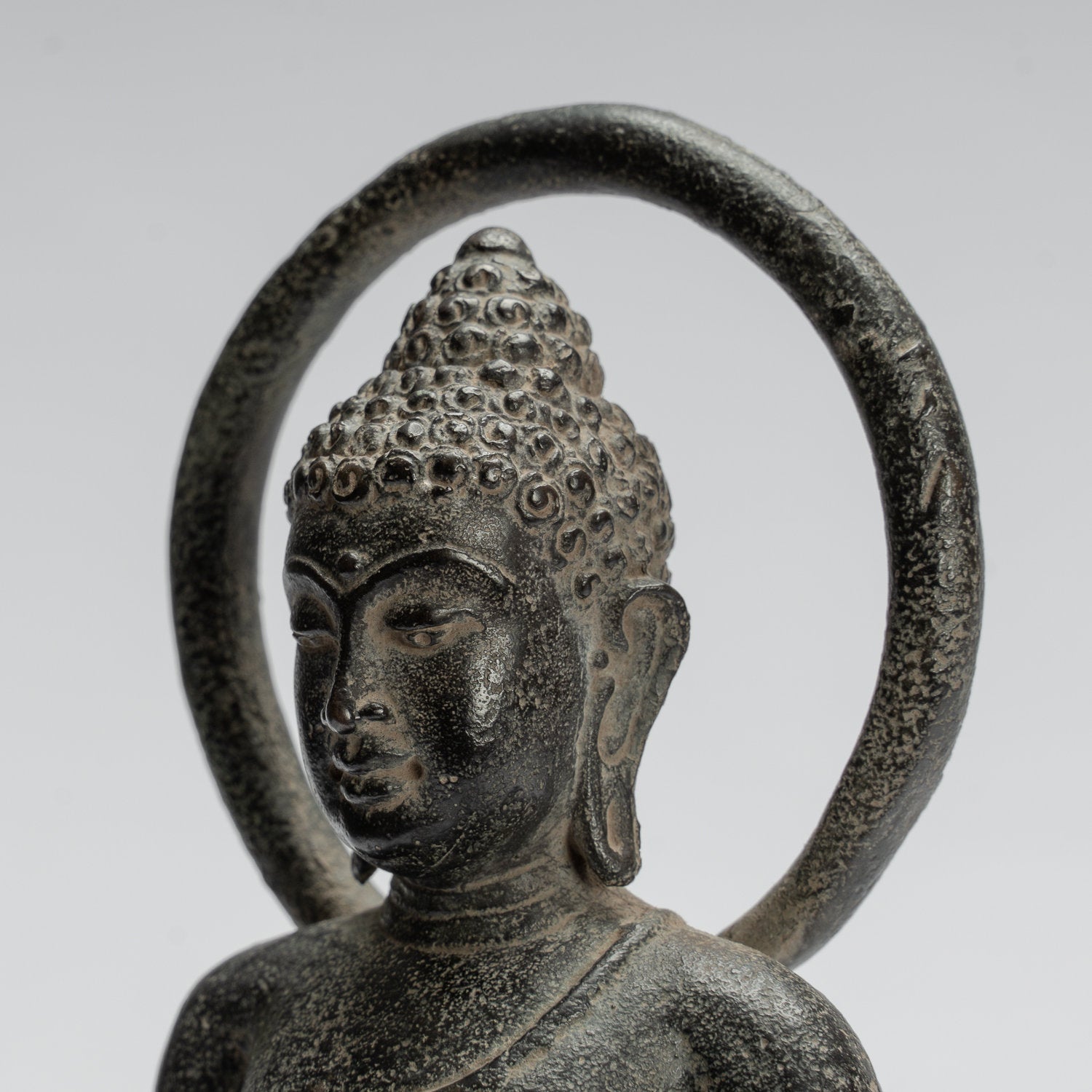 Buddha Statue - Antique Indonesian Style Standing Bronze Javanese Teac – HD  Asian Art